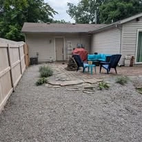 Paver patio, planting beds, and outdoor property work