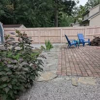 Paver patio, planting beds, and outdoor property work