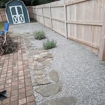 Paver patio, planting beds, and outdoor property work