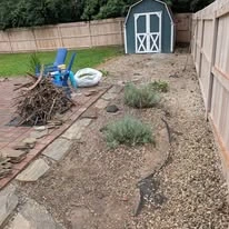 Paver patio, planting beds, and outdoor property work