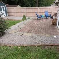 Paver patio, planting beds, and outdoor property work