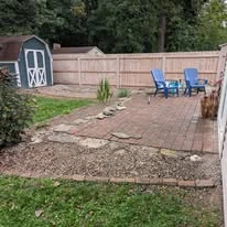Paver patio, planting beds, and outdoor property work