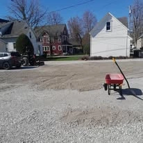 Property surface and equipment from an outdoor project